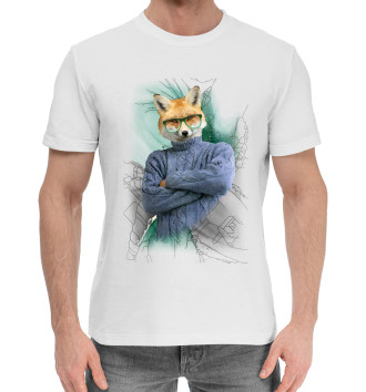 Мужская Хлопковая футболка Fox Kumi