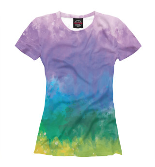 Женская футболка Акварель (Tie-Dye)