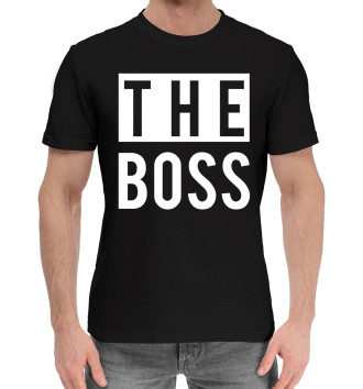 Мужская Хлопковая футболка The boss
