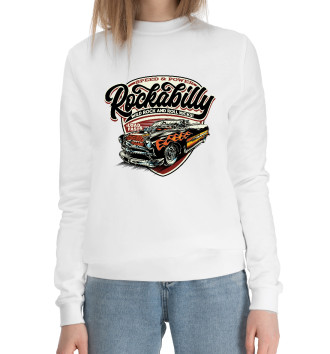 Женский Хлопковый свитшот Rockabilly Car