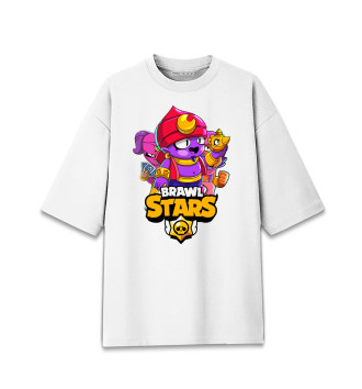 Женская Хлопковая футболка оверсайз Brawl Stars, Gene