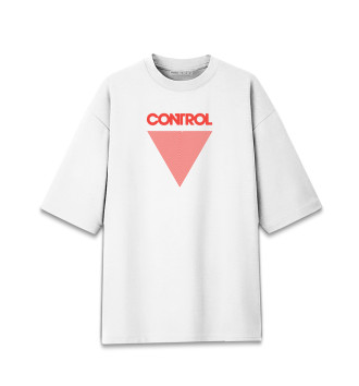 Женская Хлопковая футболка оверсайз Control