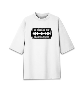 Женская Хлопковая футболка оверсайз Острые козырьки