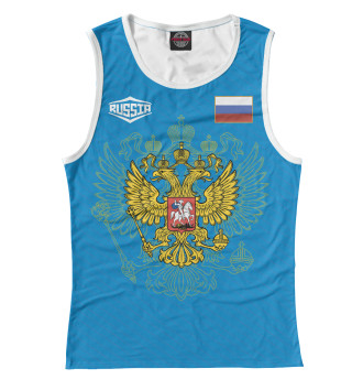 Женская Майка Россия | Герб и Флаг