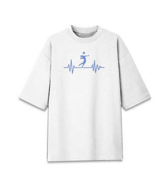 Женская Хлопковая футболка оверсайз Пульс Волейбола