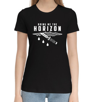 Женская Хлопковая футболка Bring Me The Horizon