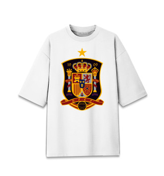 Мужская Хлопковая футболка оверсайз Сборная Испании