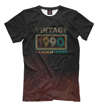Мужская футболка Vintage 1990