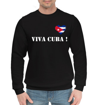 Мужской Хлопковый свитшот Viva Cuba!