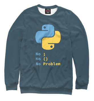 Мужской Свитшот Python No Problem
