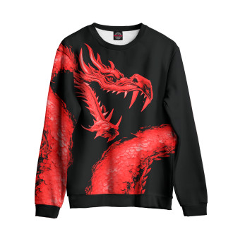 Свитшот для девочек Красный дракон