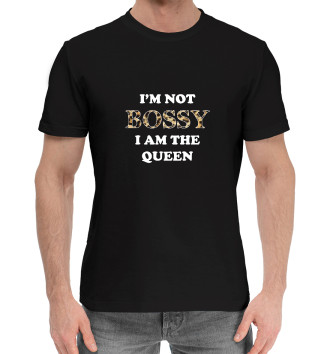 Мужская Хлопковая футболка I am the Queen