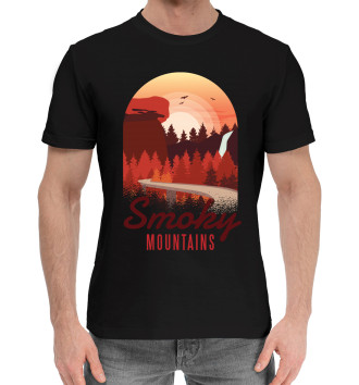 Мужская Хлопковая футболка Smoky Mountains