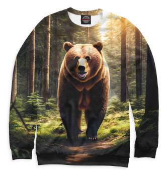 Мужской Свитшот Медведь в лесу