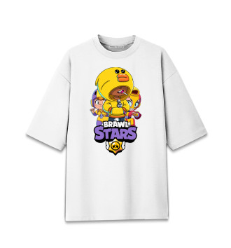 Мужская Хлопковая футболка оверсайз Brawl Stars, Sally Leon