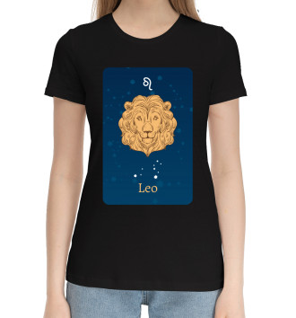 Женская Хлопковая футболка Leo