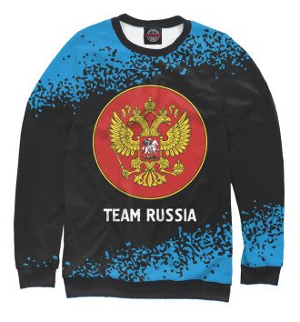Мужской Свитшот Russia - Герб | Team Russia | Краска