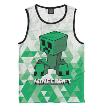 Мужская Майка Minecraft Creeper Logo