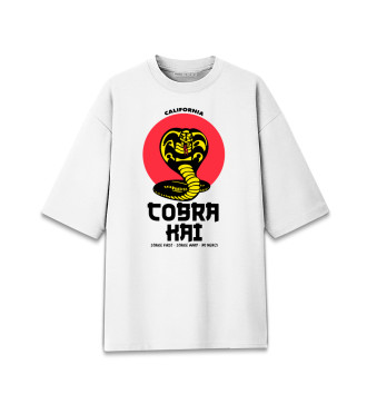 Мужская Хлопковая футболка оверсайз Cobra Kai
