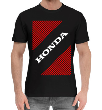 Мужская Хлопковая футболка Хонда - Полосы