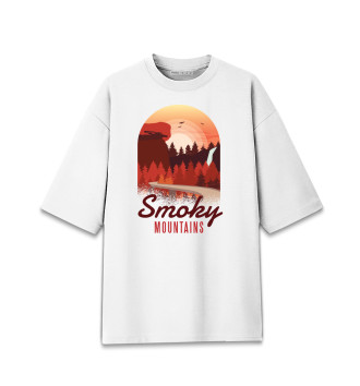 Мужская Хлопковая футболка оверсайз Smoky Mountains
