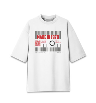 Мужская Хлопковая футболка оверсайз Made in 1970