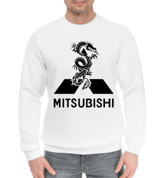 Мужской Хлопковый свитшот Mitsubishi Dragon Logo Jdm