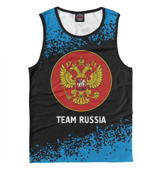 Майка для мальчиков Russia - Герб | Team Russia | Краска