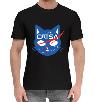 Мужская Хлопковая футболка Catsa