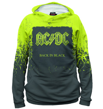 Мужское Худи Back in black — AC/DC