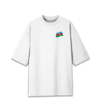 Женская Хлопковая футболка оверсайз Азербайджан