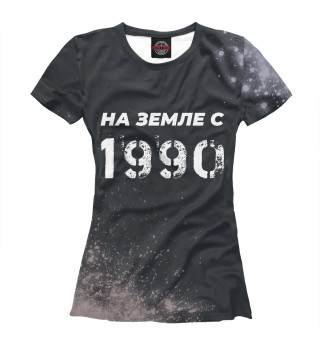 Женская футболка НА ЗЕМЛЕ С 1990