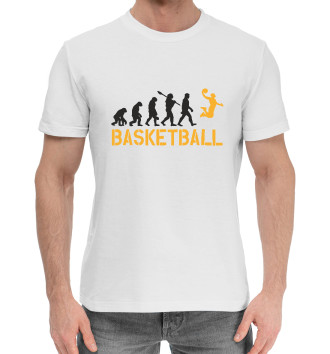 Мужская Хлопковая футболка Basketball