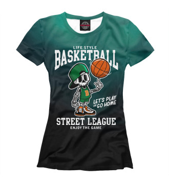 Футболка для девочек Skeleton Basketball Street