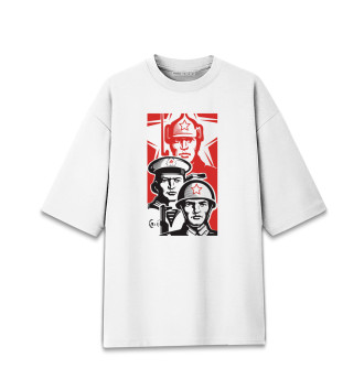Женская Хлопковая футболка оверсайз Армия Победы