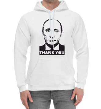 Мужской Хлопковый худи Putin - Thank You