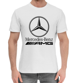 Мужская Хлопковая футболка Mercedes-Benz AMG