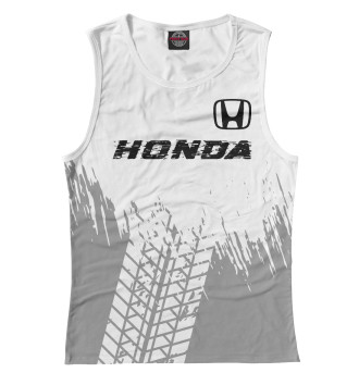 Майка для девочек Honda Speed Tires (белый фон)