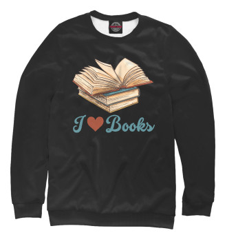 Свитшот для девочек Люблю книги