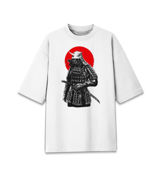 Женская Хлопковая футболка оверсайз Мертвый самурай