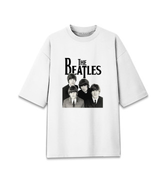 Женская Хлопковая футболка оверсайз The Beatles