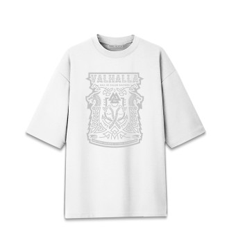 Женская Хлопковая футболка оверсайз Вальхалла - дворец павших воинов