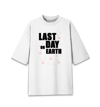 Мужская Хлопковая футболка оверсайз Last Day on Earth
