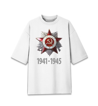 Женская Хлопковая футболка оверсайз Орден ВОВ