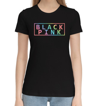 Женская Хлопковая футболка BLACKPINK