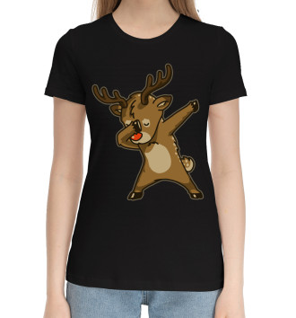 Женская Хлопковая футболка Deer Dab