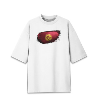 Женская Хлопковая футболка оверсайз Kyrgyzstan