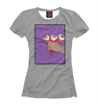 Женская футболка Букет из глаз