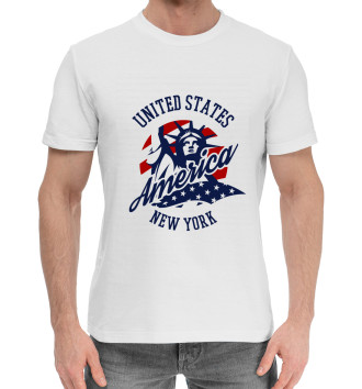 Мужская Хлопковая футболка США
