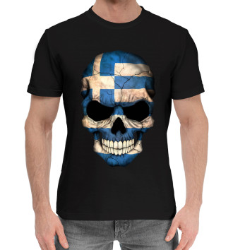 Мужская Хлопковая футболка Череп - Греция